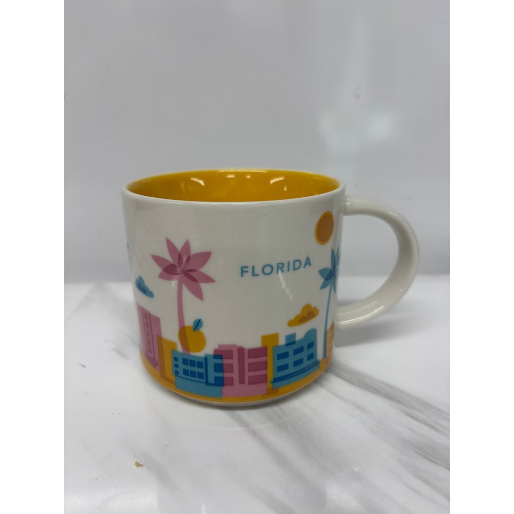 Starbucks FLORIDA You Are Here (YAH)‎ Collectors Ceramic Mug Cup 14 oz